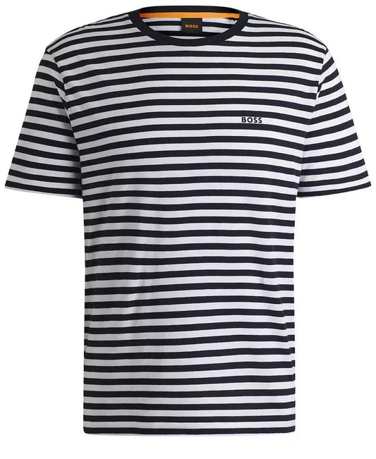 Men's Cotton Relaxed-Fit Striped T-Shirt