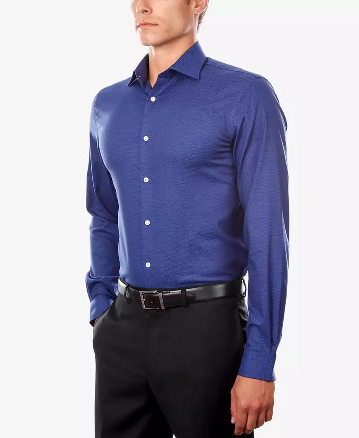 Men's Airsoft Performance Non-Iron Dress Shirt, Regular & Slim Fit