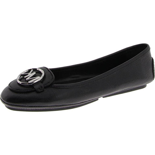 Womens Leather Flat Ballet Flats