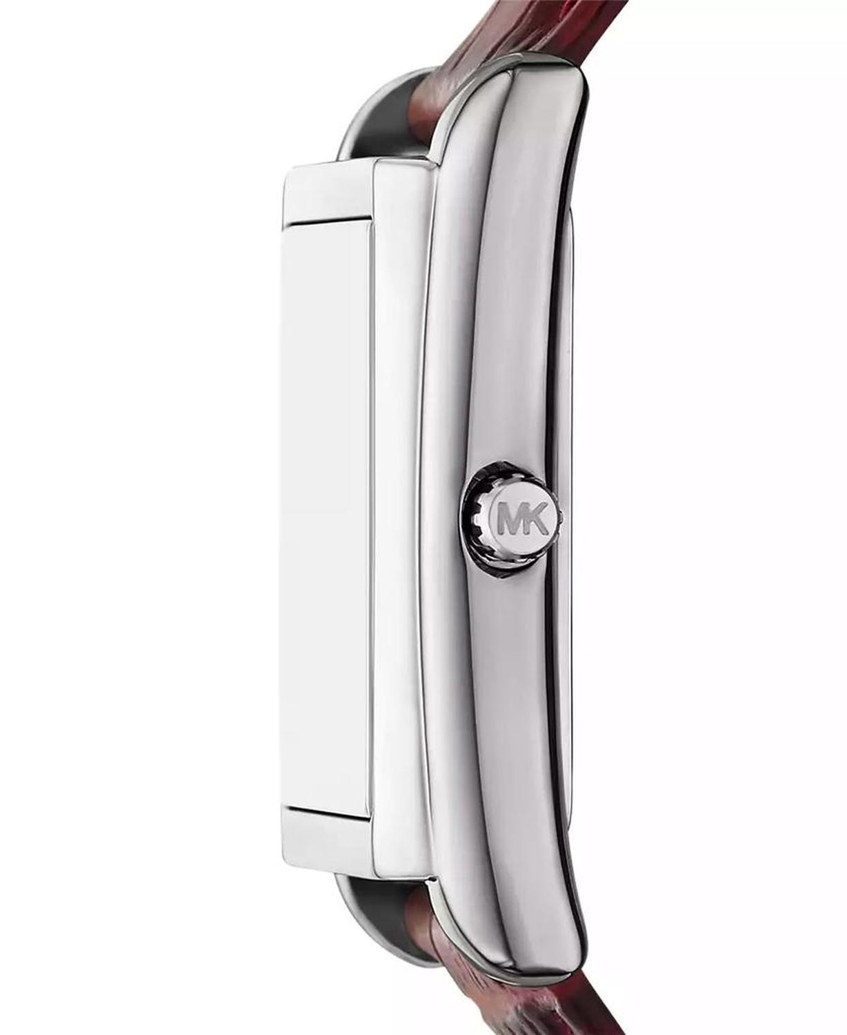 Women's Essex Three-Hand Red Leather Watch, 26x36mm