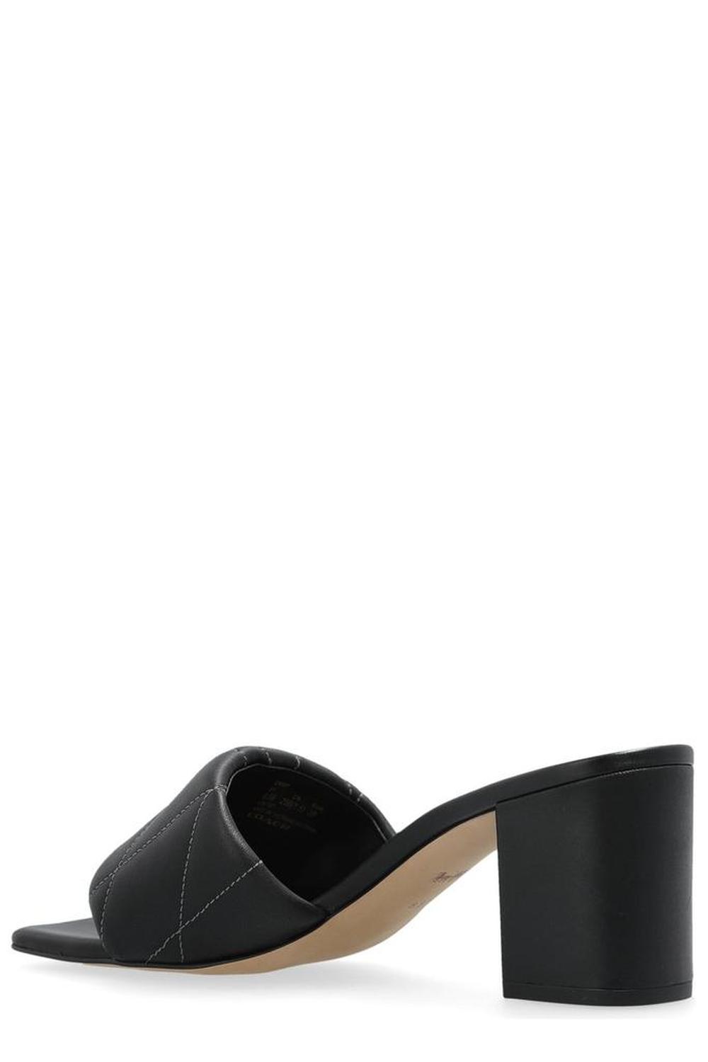 Coach Emma Square Open Toe Mules