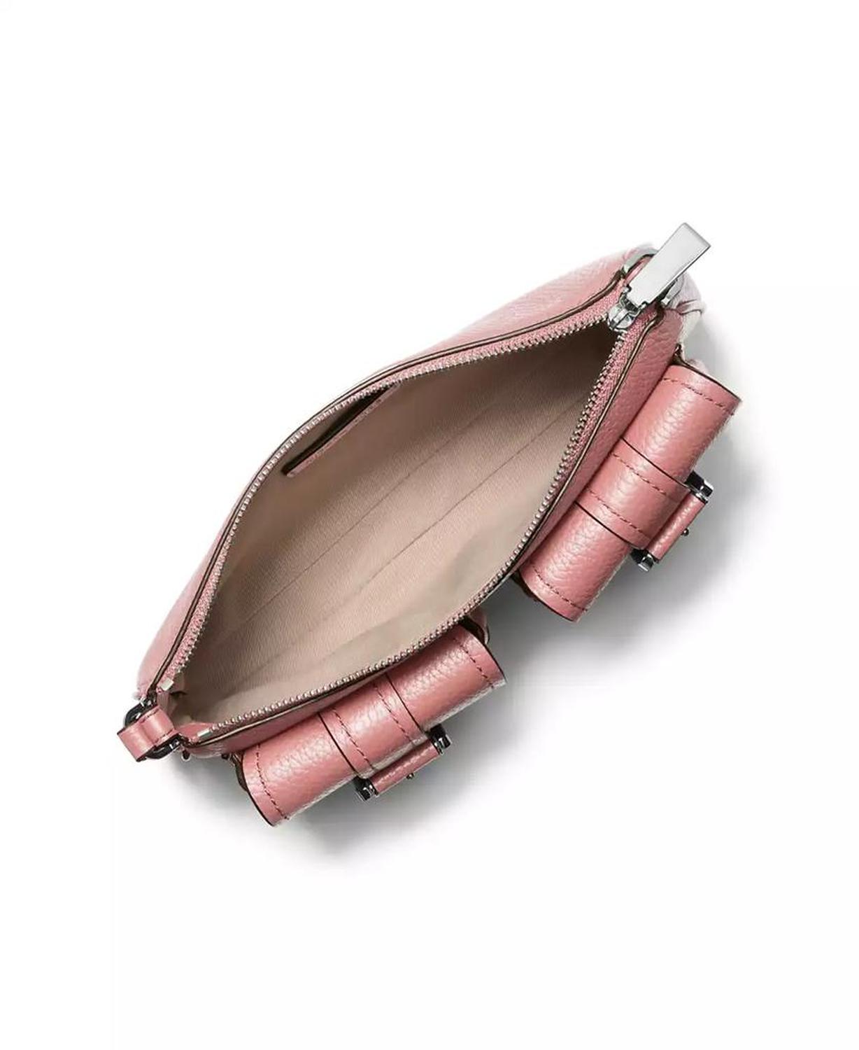 Zoe Small Leather Convertible Shoulder Bag
