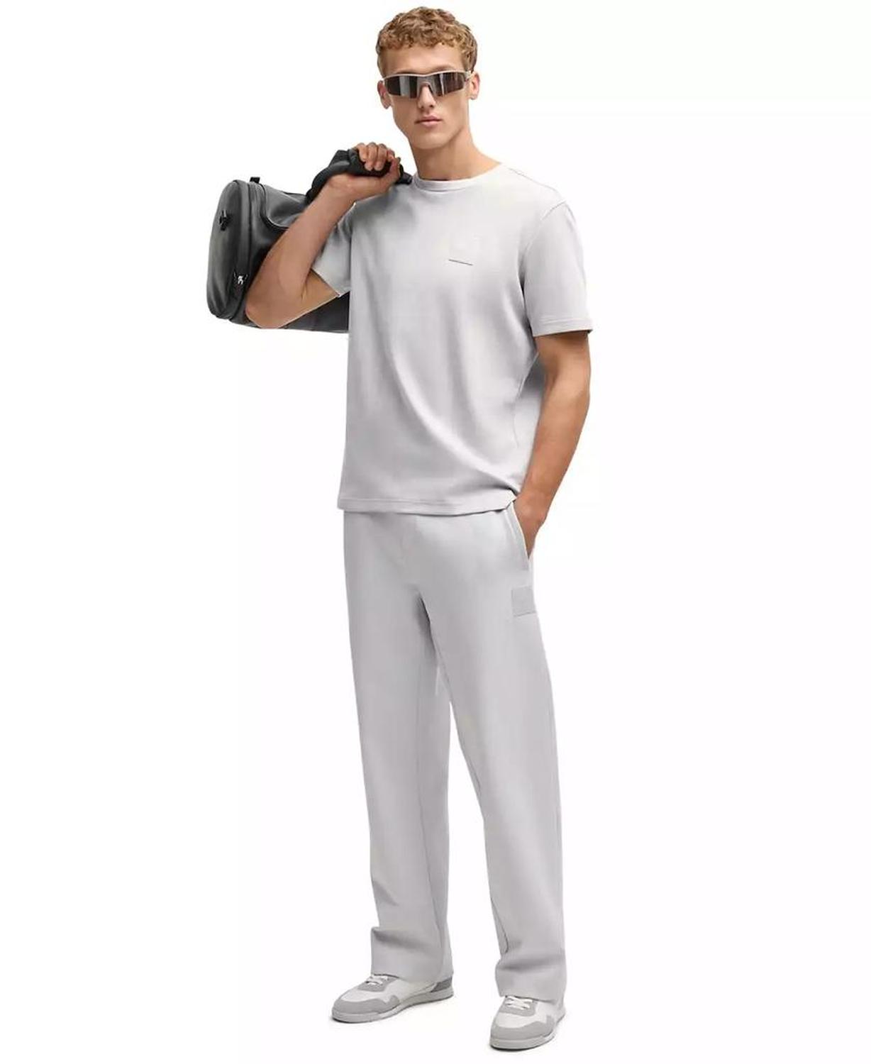 Men's Drop-Stitch Detail Relaxed-Fit T-Shirt