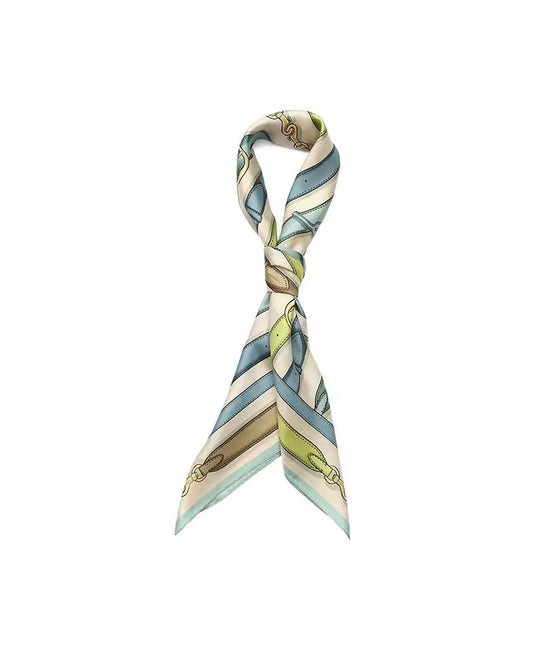 Bag Strap Print Silk Square Scarf