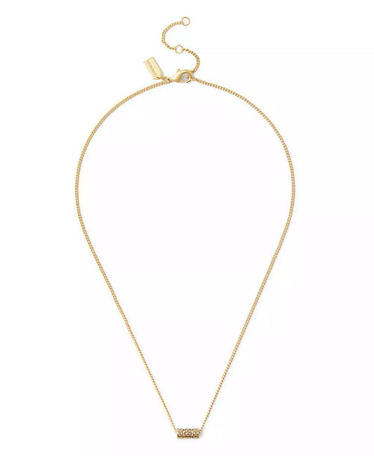 Signature Quilted Tube Pendant Necklace