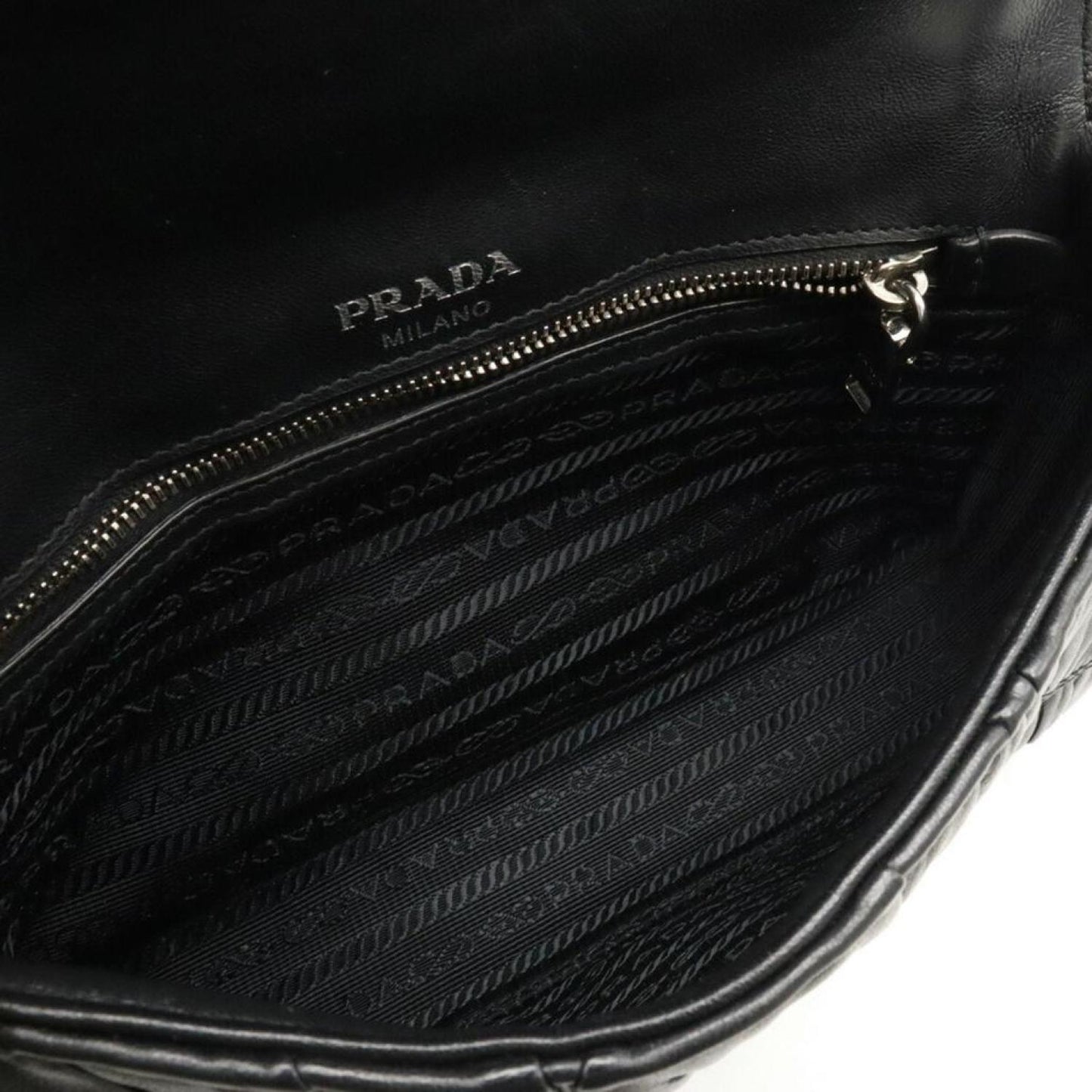 Prada Nappa Gauffré Leather Shoulder Bag (Pre-Owned)