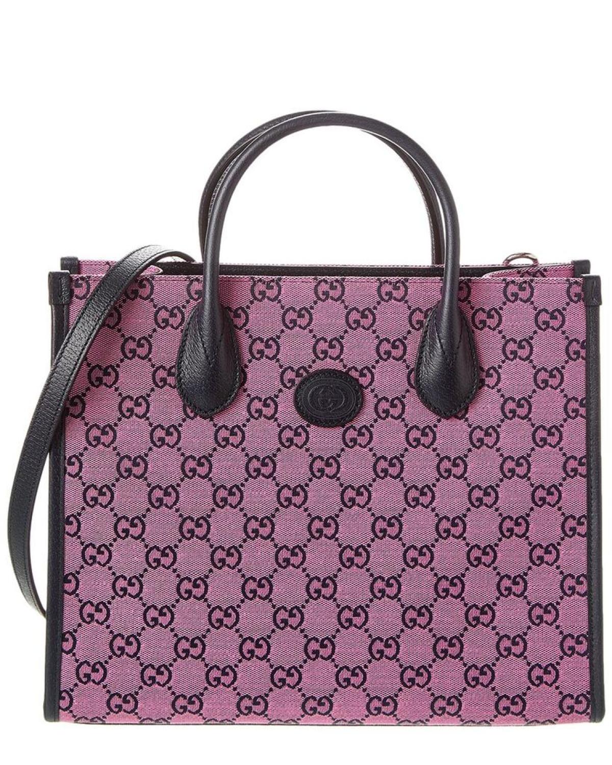Gucci Small GG Canvas & Leather Tote