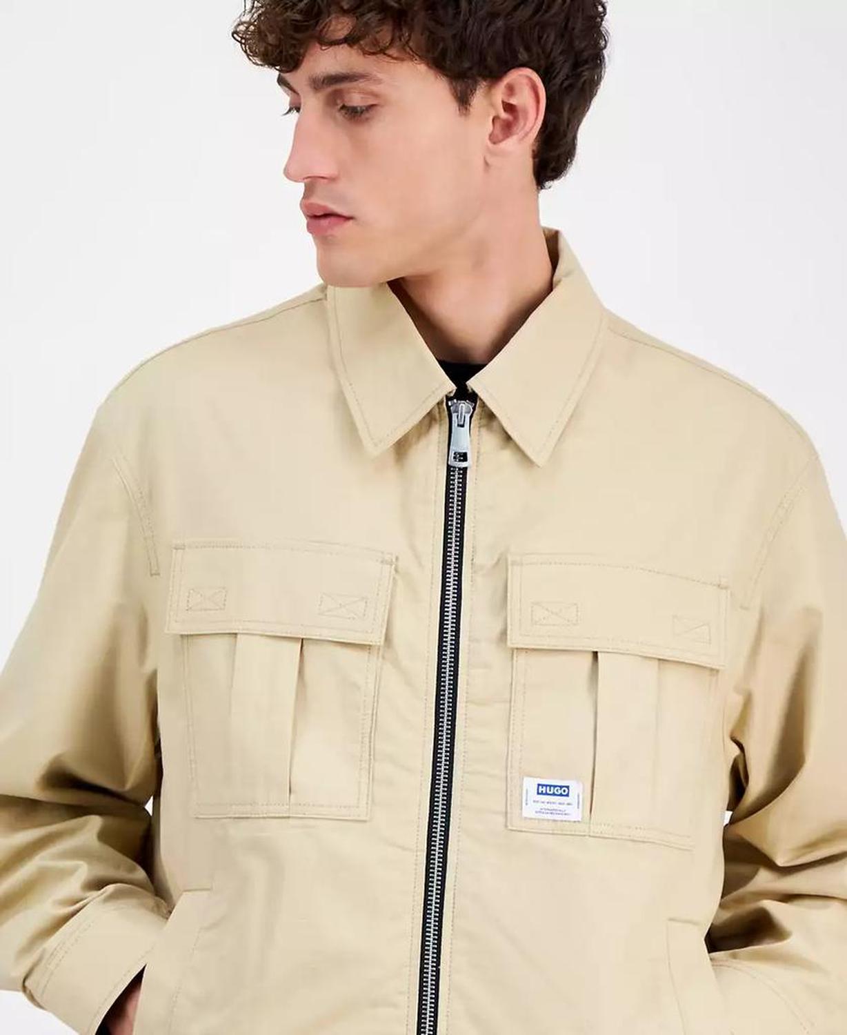 Men's Bino Long Sleeve Four-Pocket Zip-Front Jacket