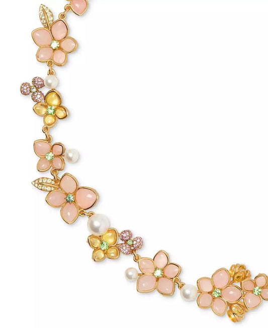 Gold-Tone Pastel Petals All-Around Necklace, 16-1/2" + 3" extender