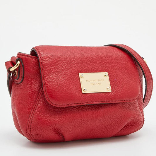 Michael Michael Kors Leather Flap Crossbody Bag