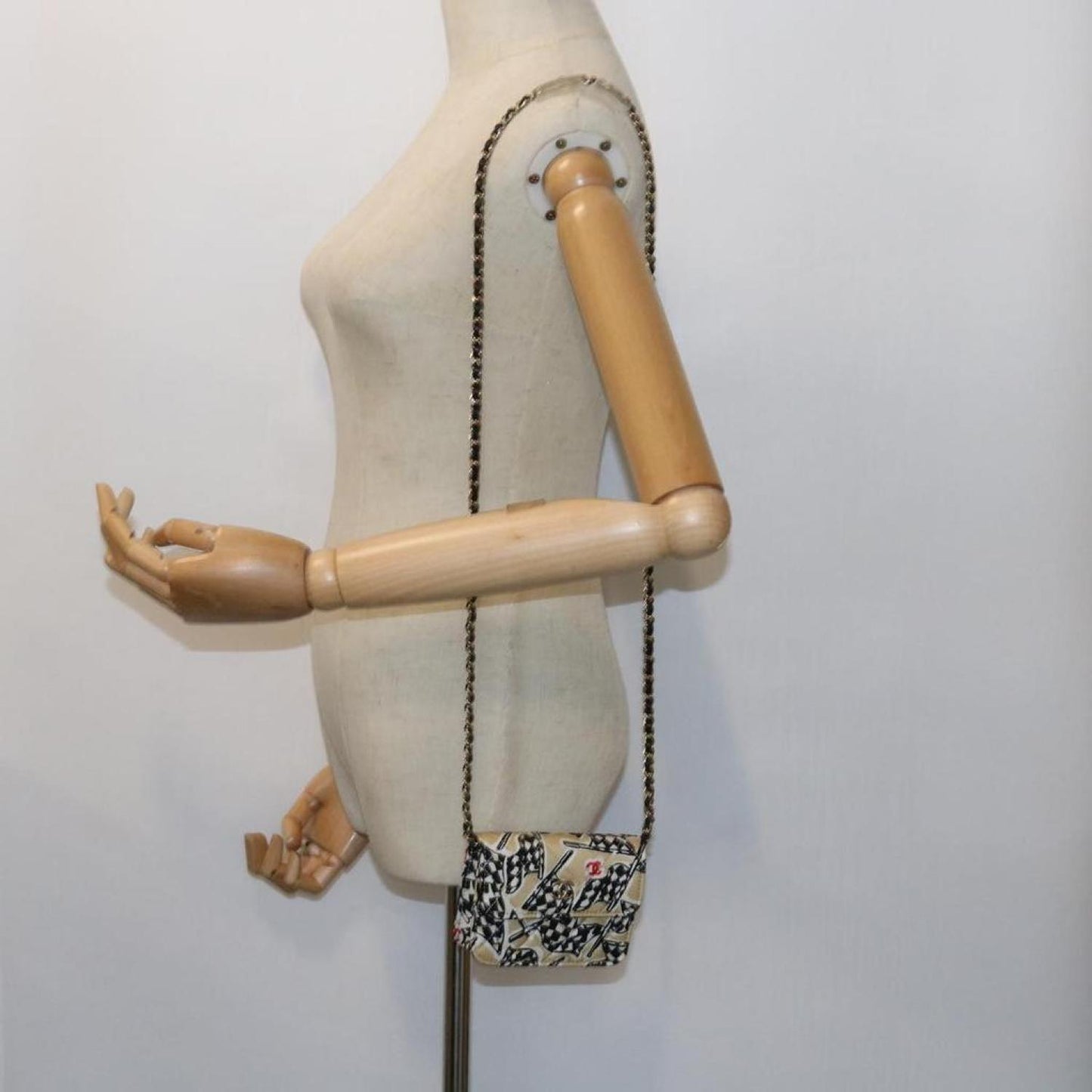 Chanel Canvas Shoulder Bag (Pre-Owned)