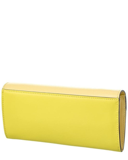 FENDI FF Diamonds Leather Wallet On Chain