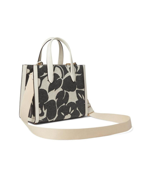Manhattan Tropical Foliage Canvas Jacquard Small Tote
