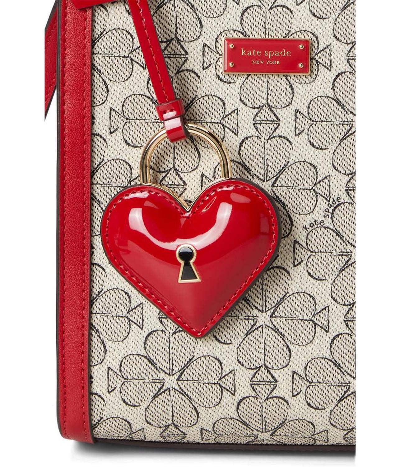 Spade Flower Coated Canvas Vday Spade Flower Coated Canvas Manhattan Mini Tote