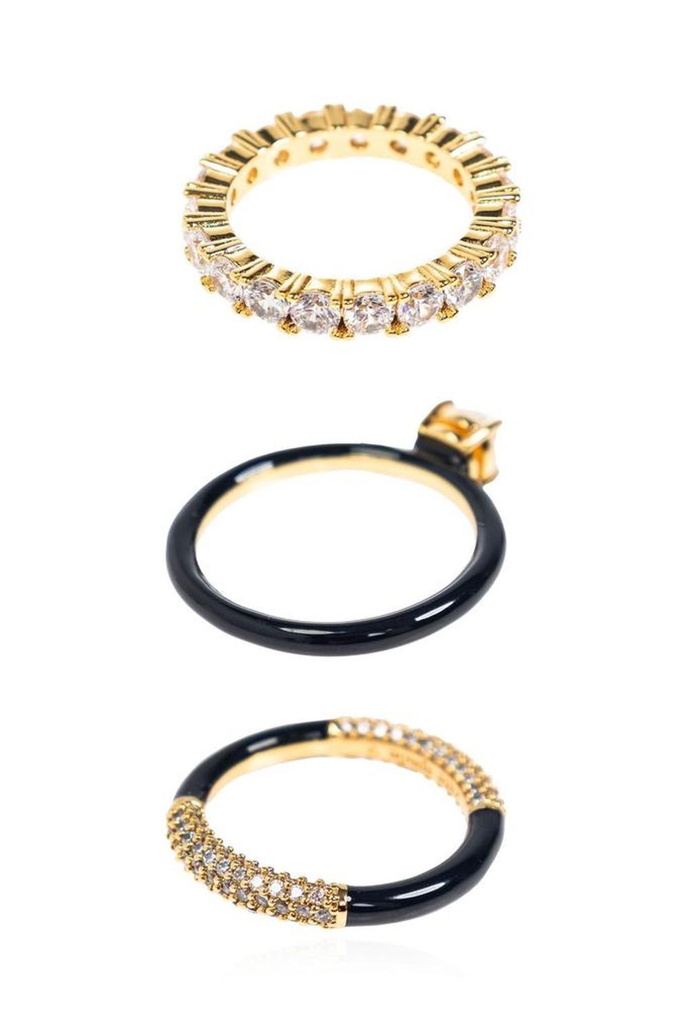 Kate Spade Hint Of Shimmer Stacking Ring Set