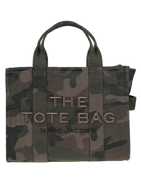 Camouflage Jacquard Medium Tote With Versatile Carrying Options