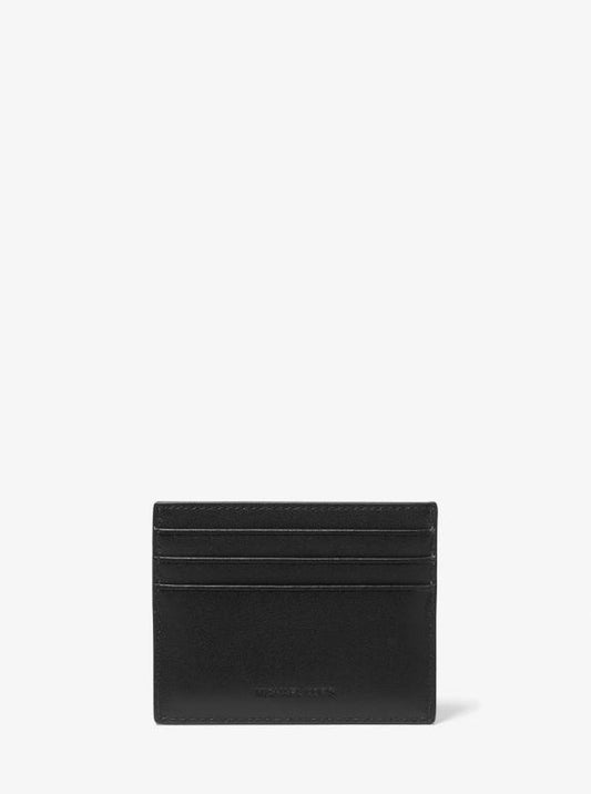 Varick Leather Tall Card Case