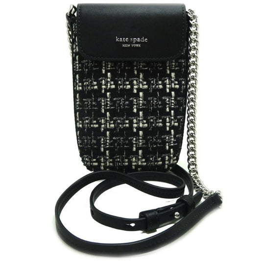 Tweed Leather Shoulder Bag (Pre-Owned)