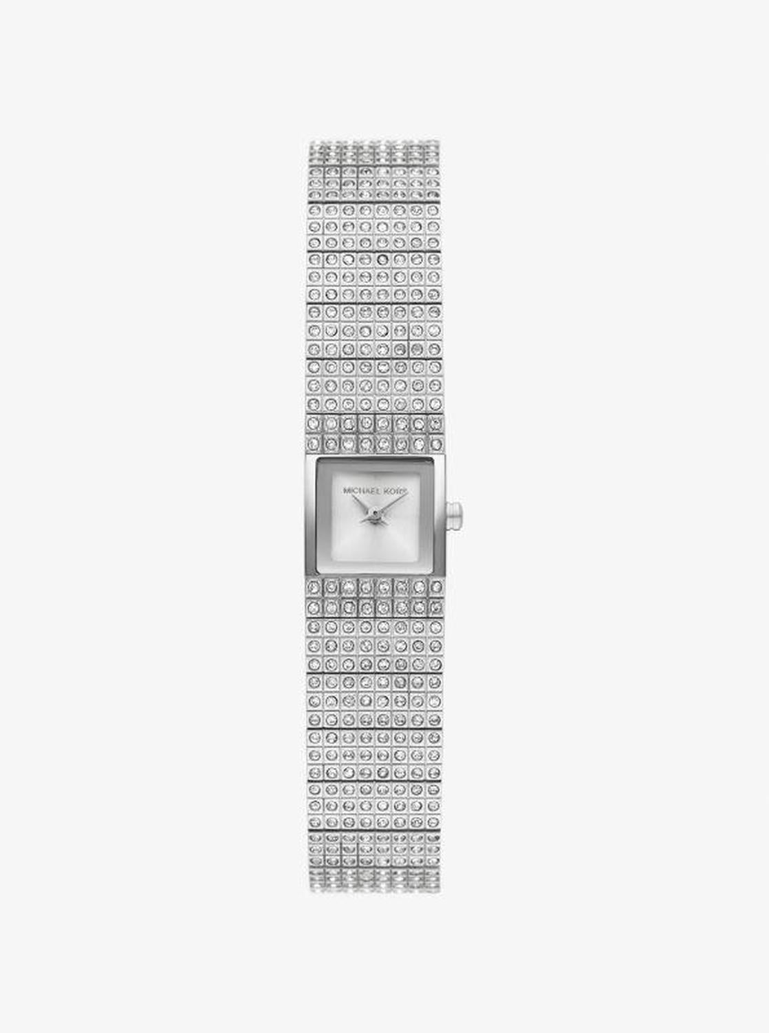 Mini Darrington Pavé Silver-Tone Watch