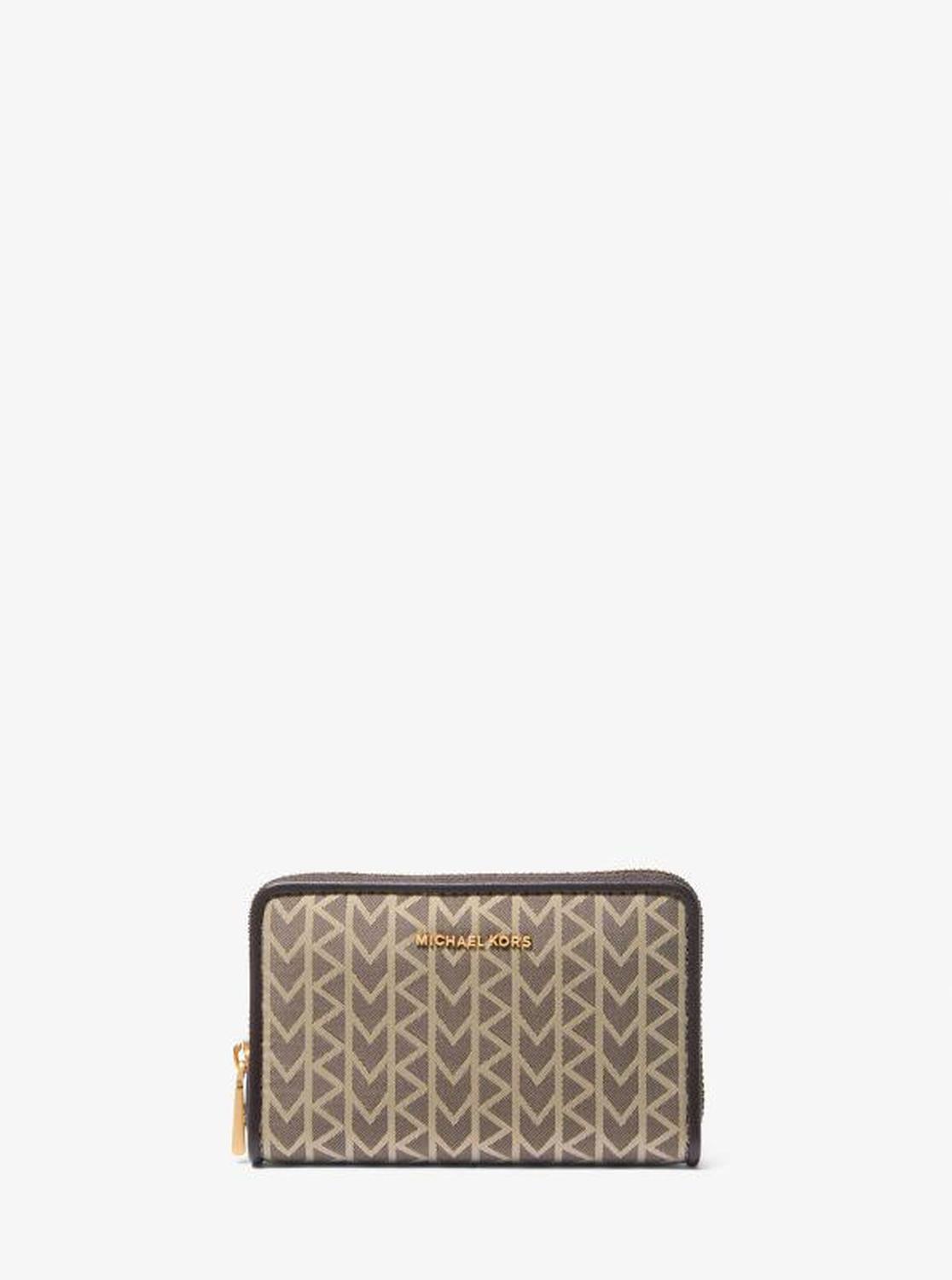 Jet Set Small MK2000 Logo Jacquard Wallet