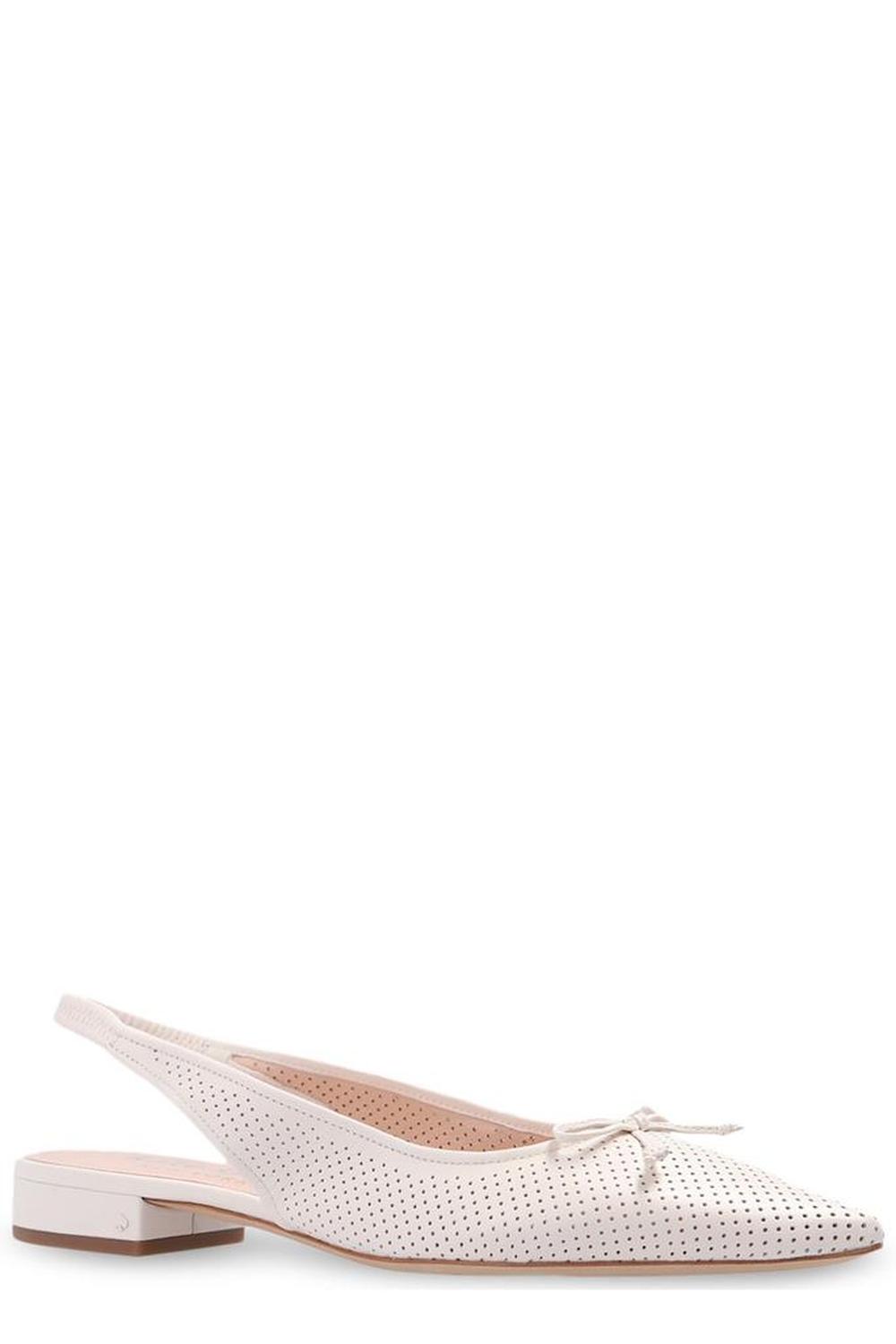 Kate Spade Perforated Bow Slingback Flats