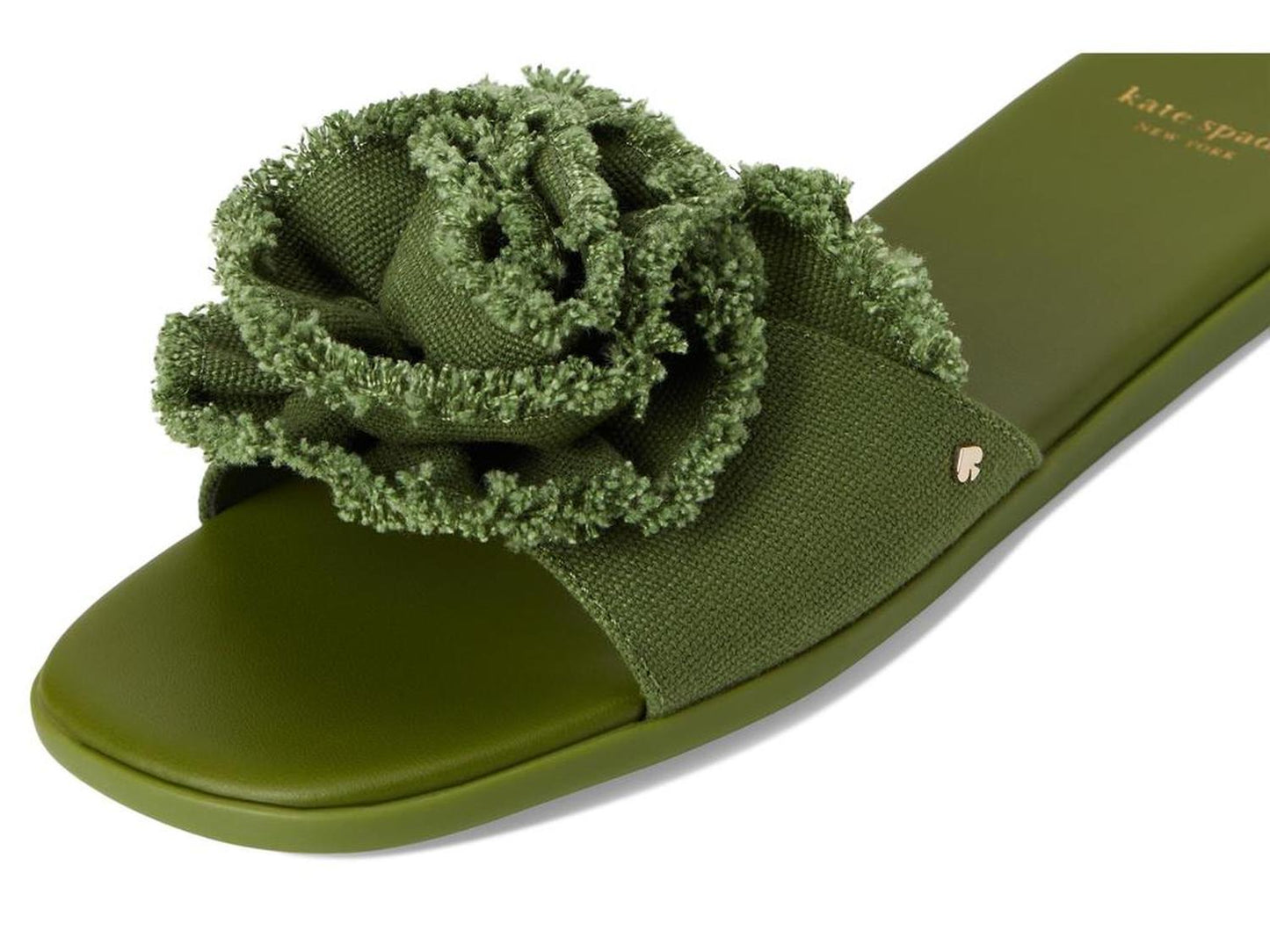 Flourish Canvas Flat Sandal