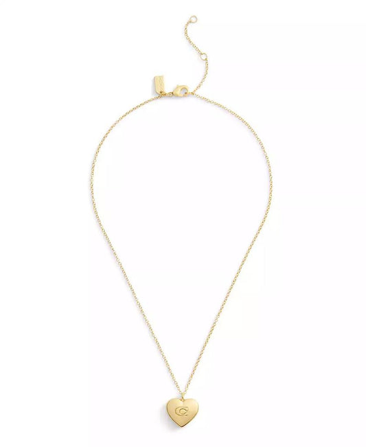 Signature Puffy Heart Pendant Necklace