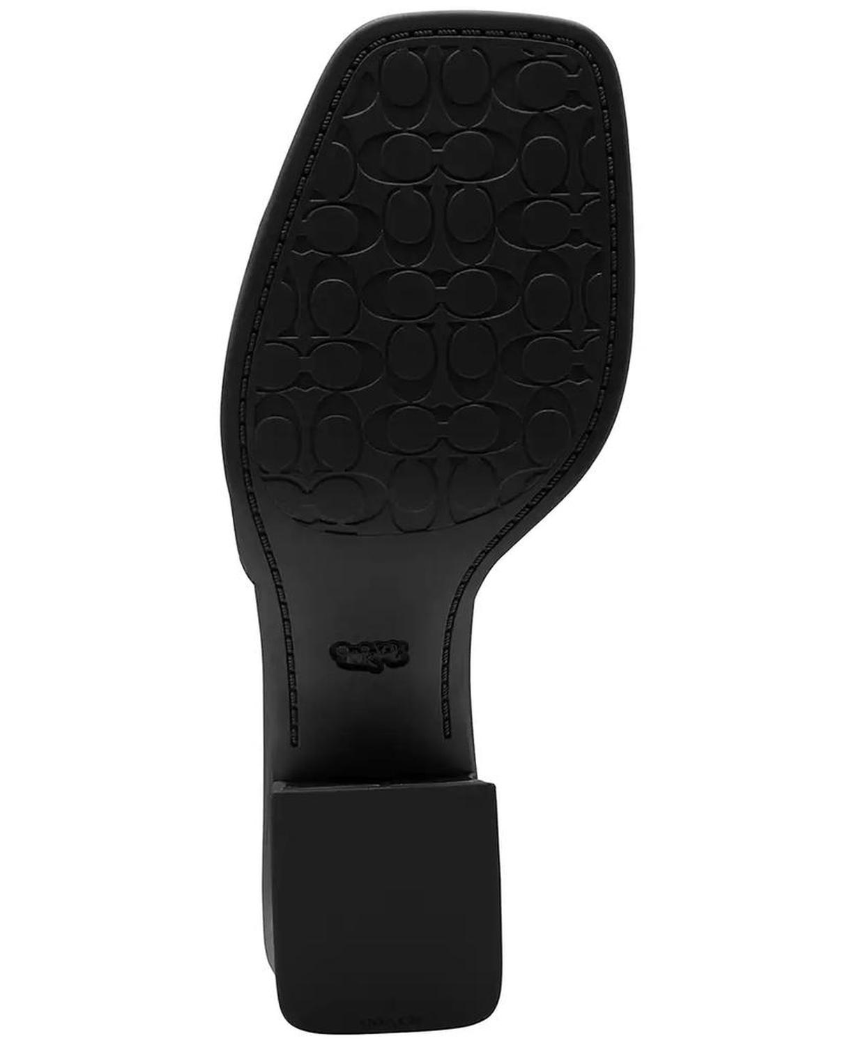Women's Sculpted C Leather Block-Heel Sandals