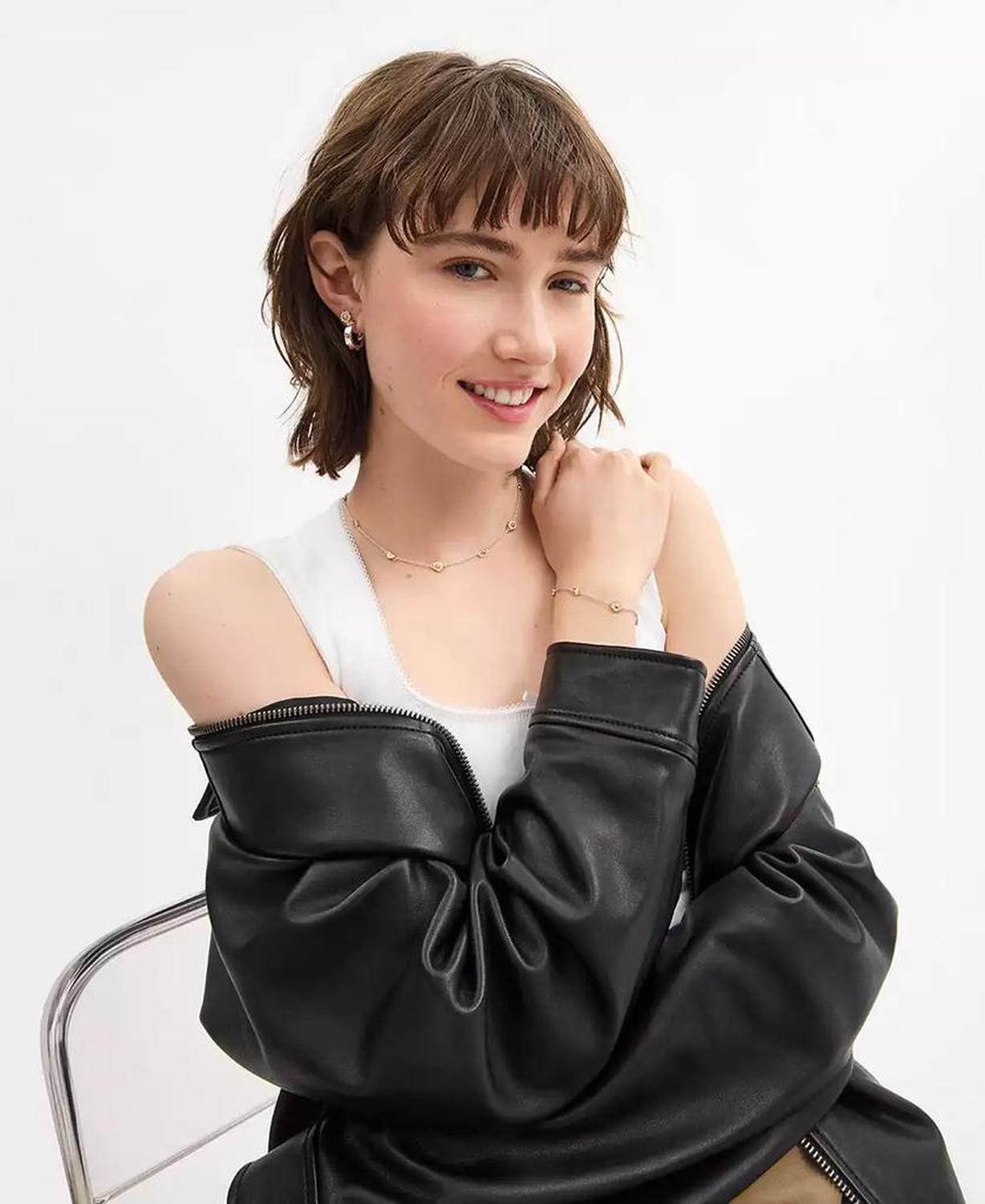 Faux Stone Signature Mini Tea Rose Stud Earrings