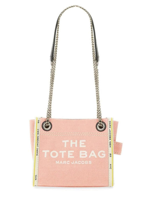 The Denim Chain Crossbody" Tote Bag