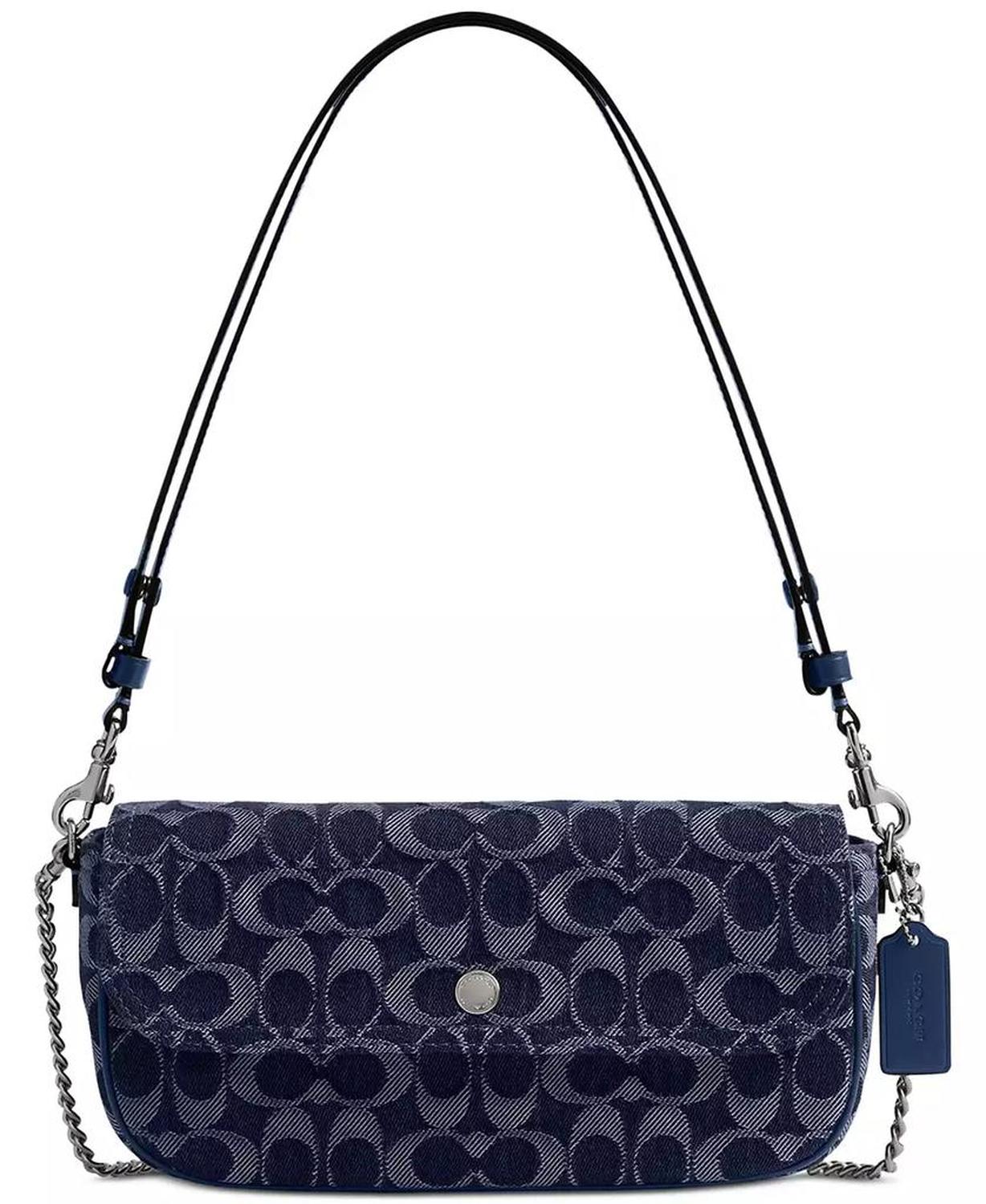 Brook Flap Small Chain Bag in Signature Denim