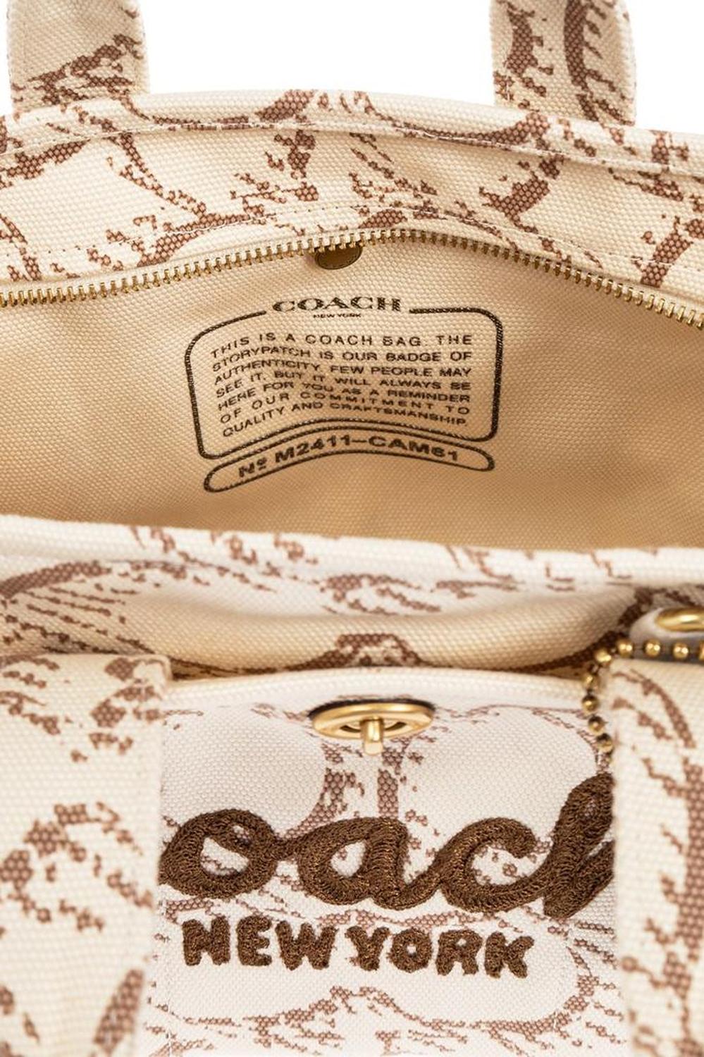 Coach Cargo Monogrammed Tote Bag