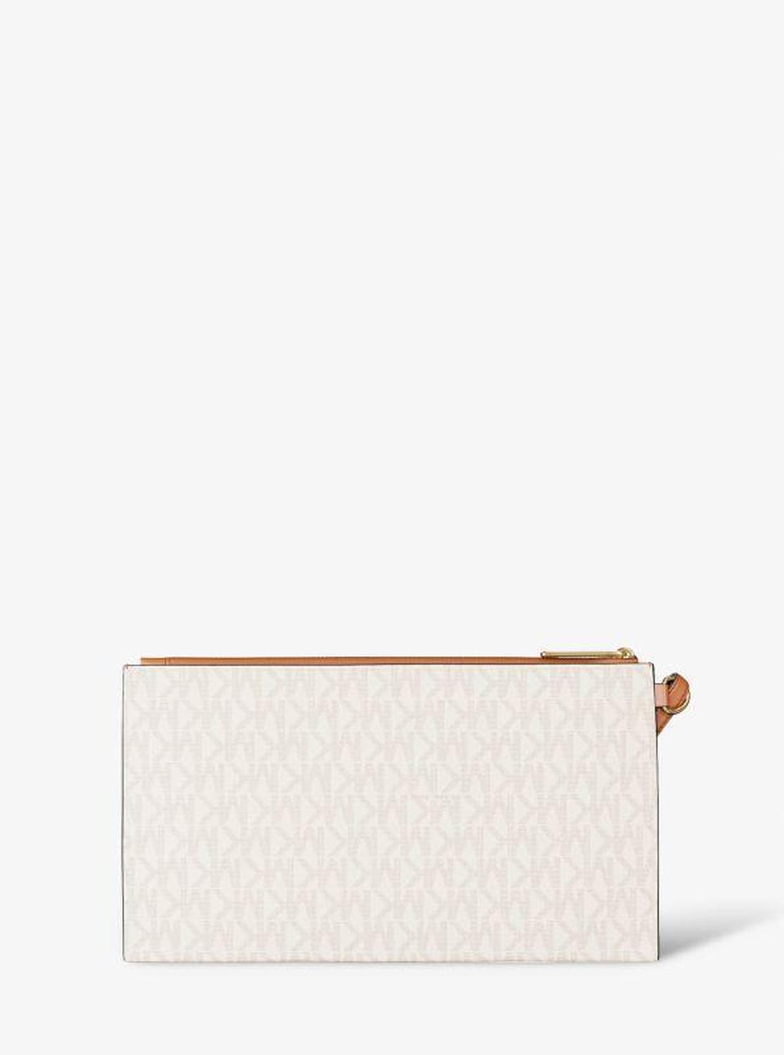 Jet Set Large Signature Logo Wristlet