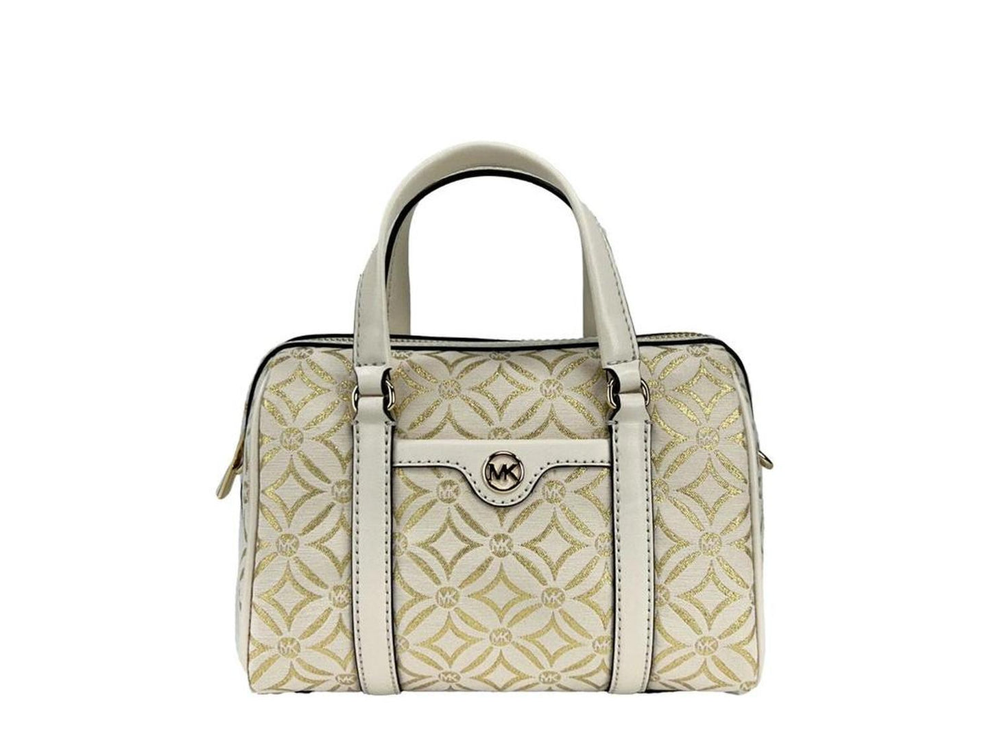 Travel Small Pebbled Leather Duffle Crossbody Handbag Pale gold Women's multi