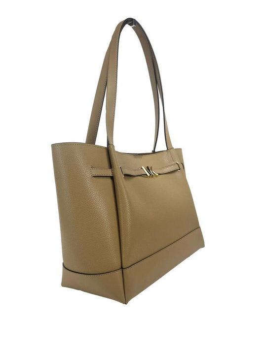 Michael Kors Reed Large Camel Leather Belted Tote Shoulder Bag Women's Purse