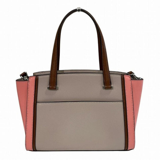 pink Leather Handbag Shoulder Bag (Pre-Owned)