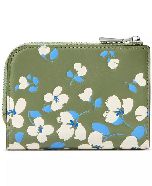 Devin Painterly Bouquet Small Leather Wallet