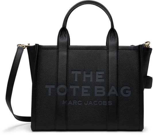 Black 'The Leather Medium' Tote