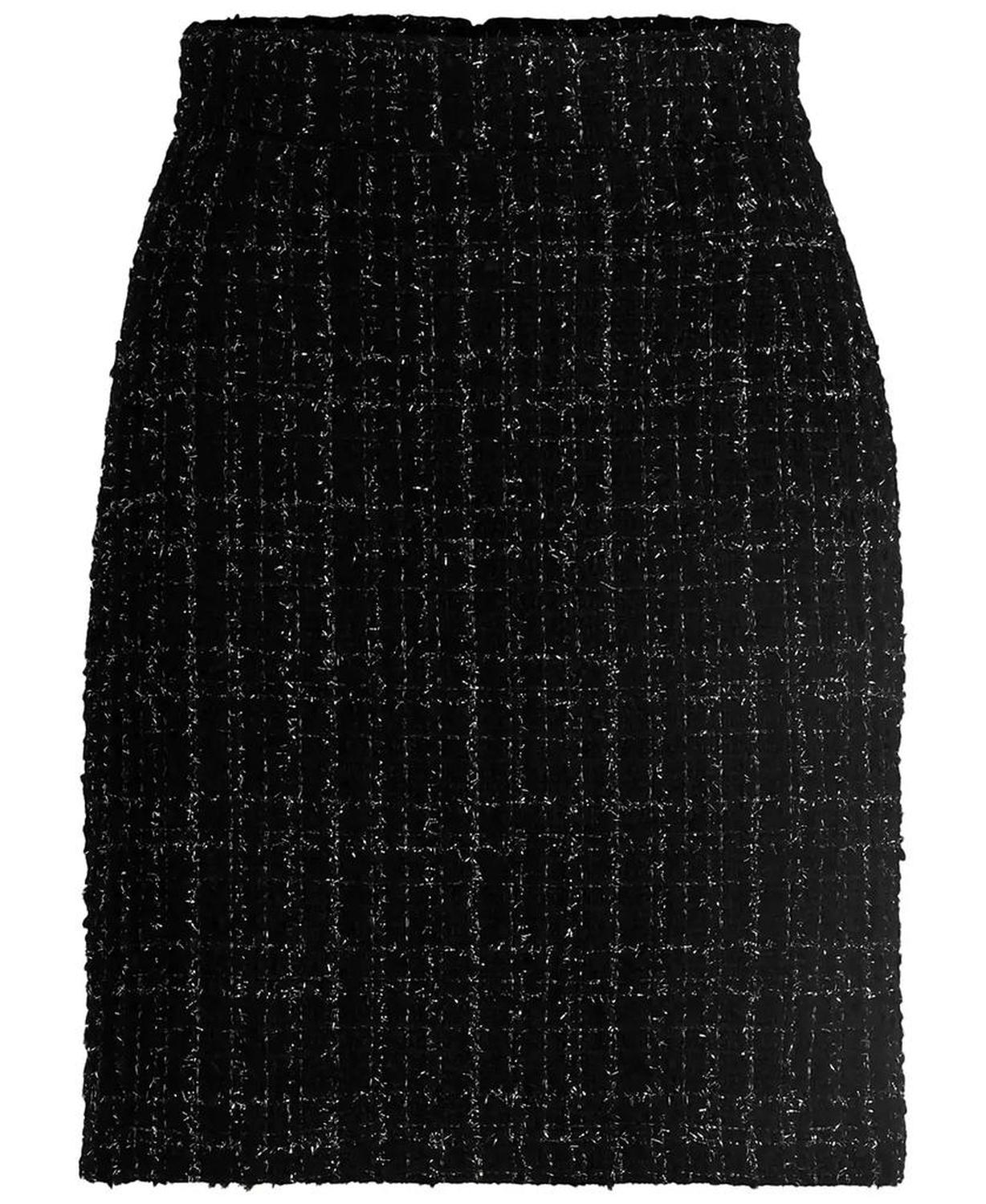 Women's Sparkle-Effect Tweed Mini Skirt