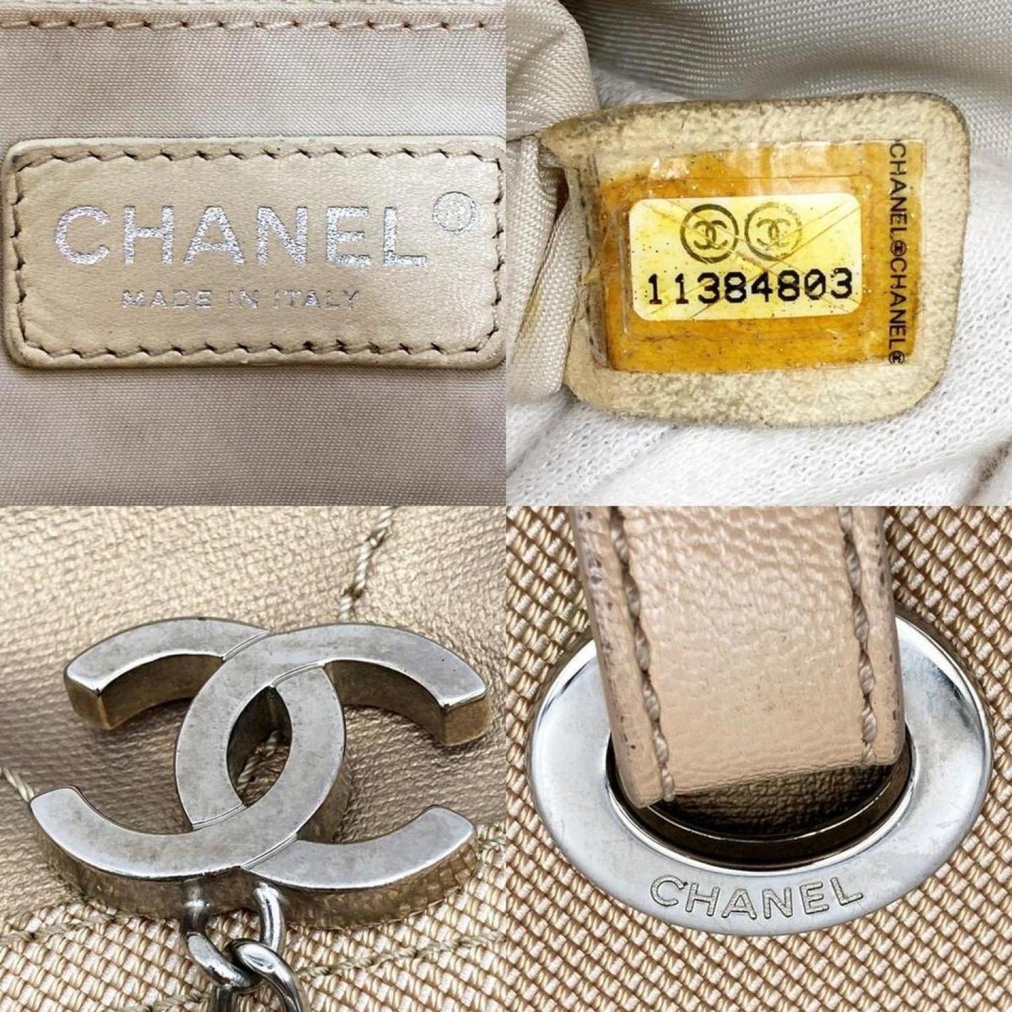 Chanel Cabas Canvas Tote Bag (Pre-Owned)