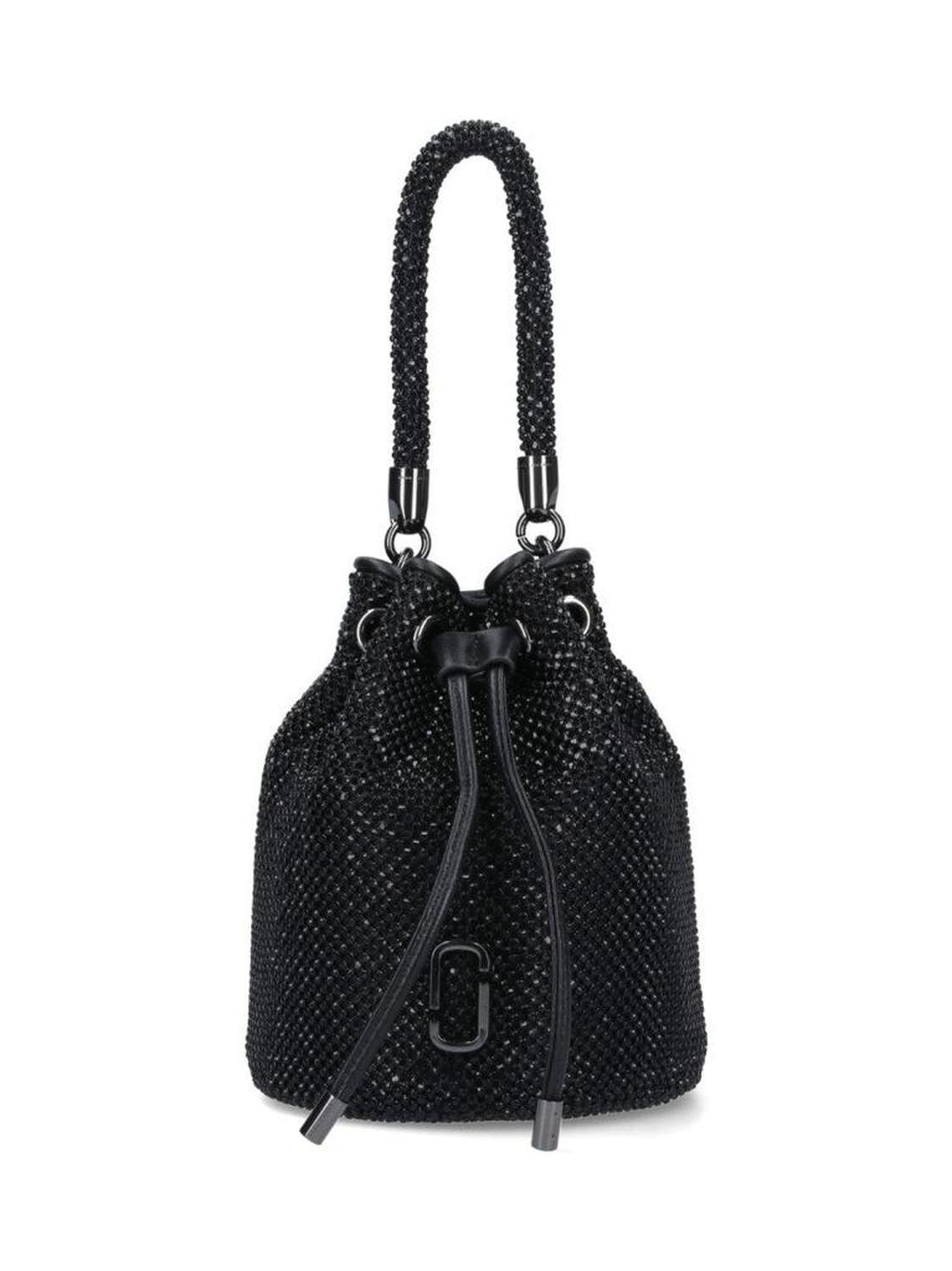 Mini Logo Bucket Bag – Black