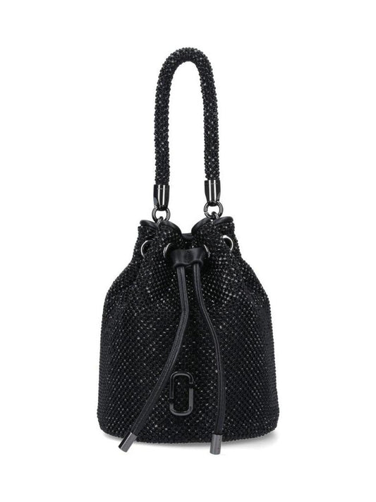 Mini Logo Bucket Bag – Black