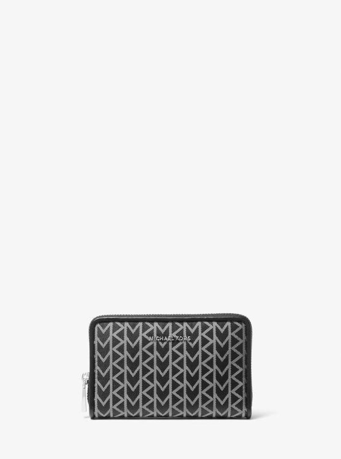 Jet Set Small MK2000 Logo Jacquard Wallet