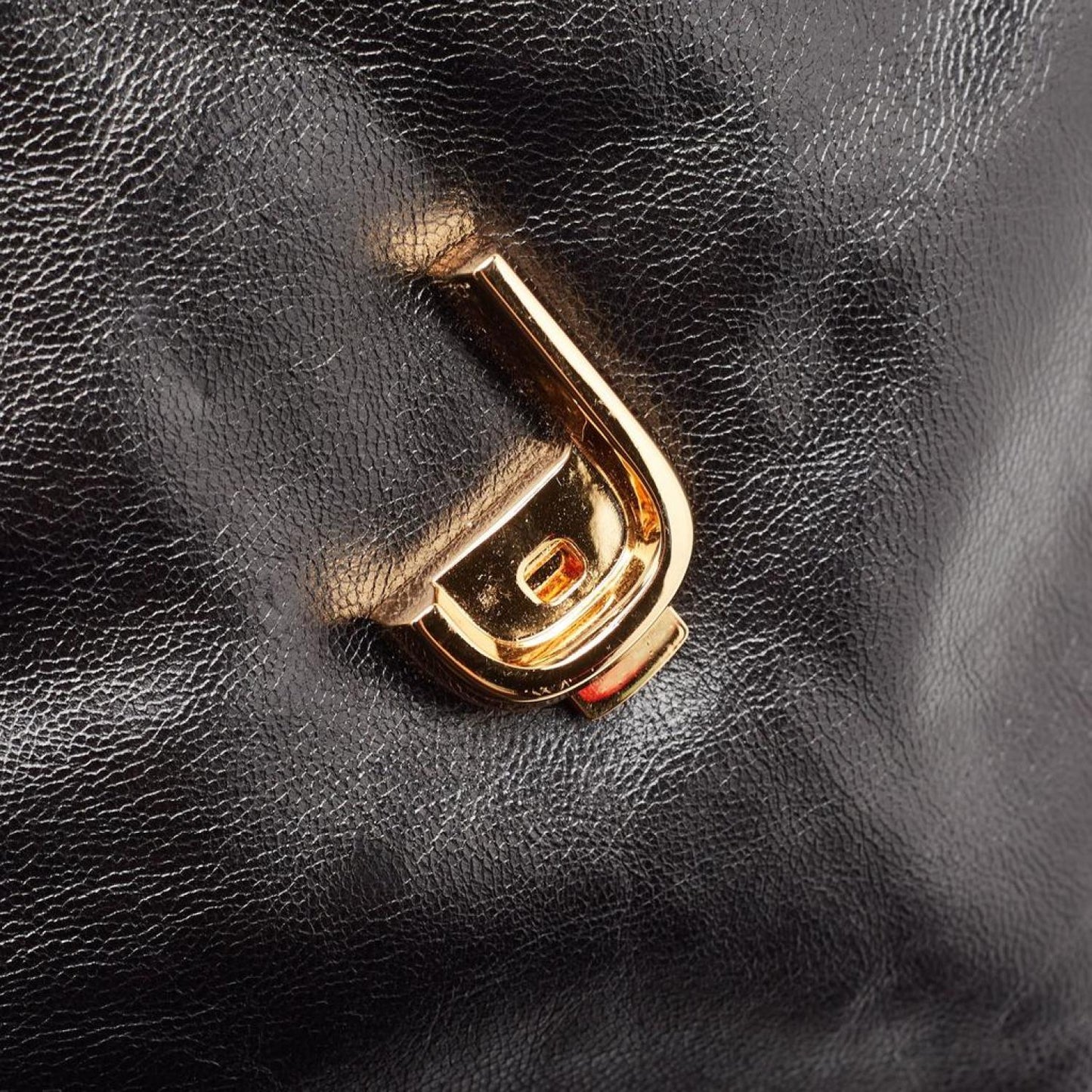 Marc Jacobs Glossy Leather Chain Strap Backpack