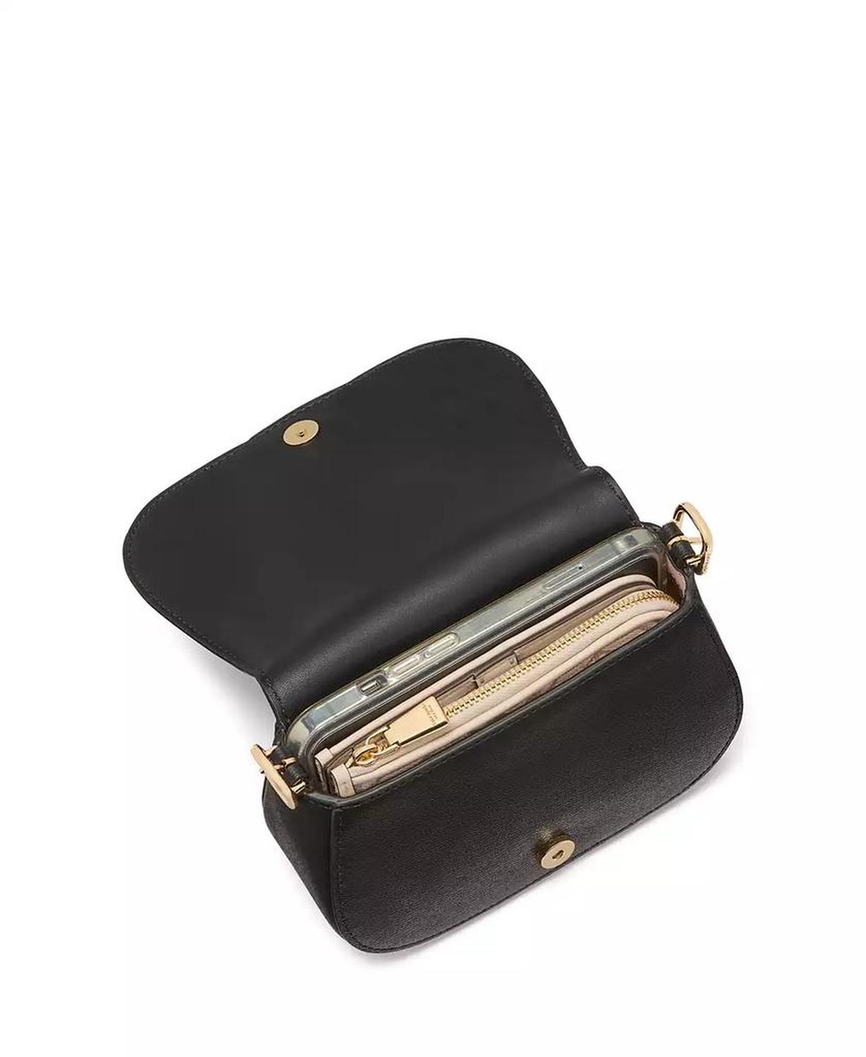 Nouveau Textured Mini Saddle Bag