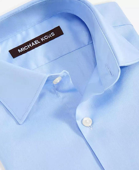 Big Boys Cotton Plain Button-Up Dress Shirt