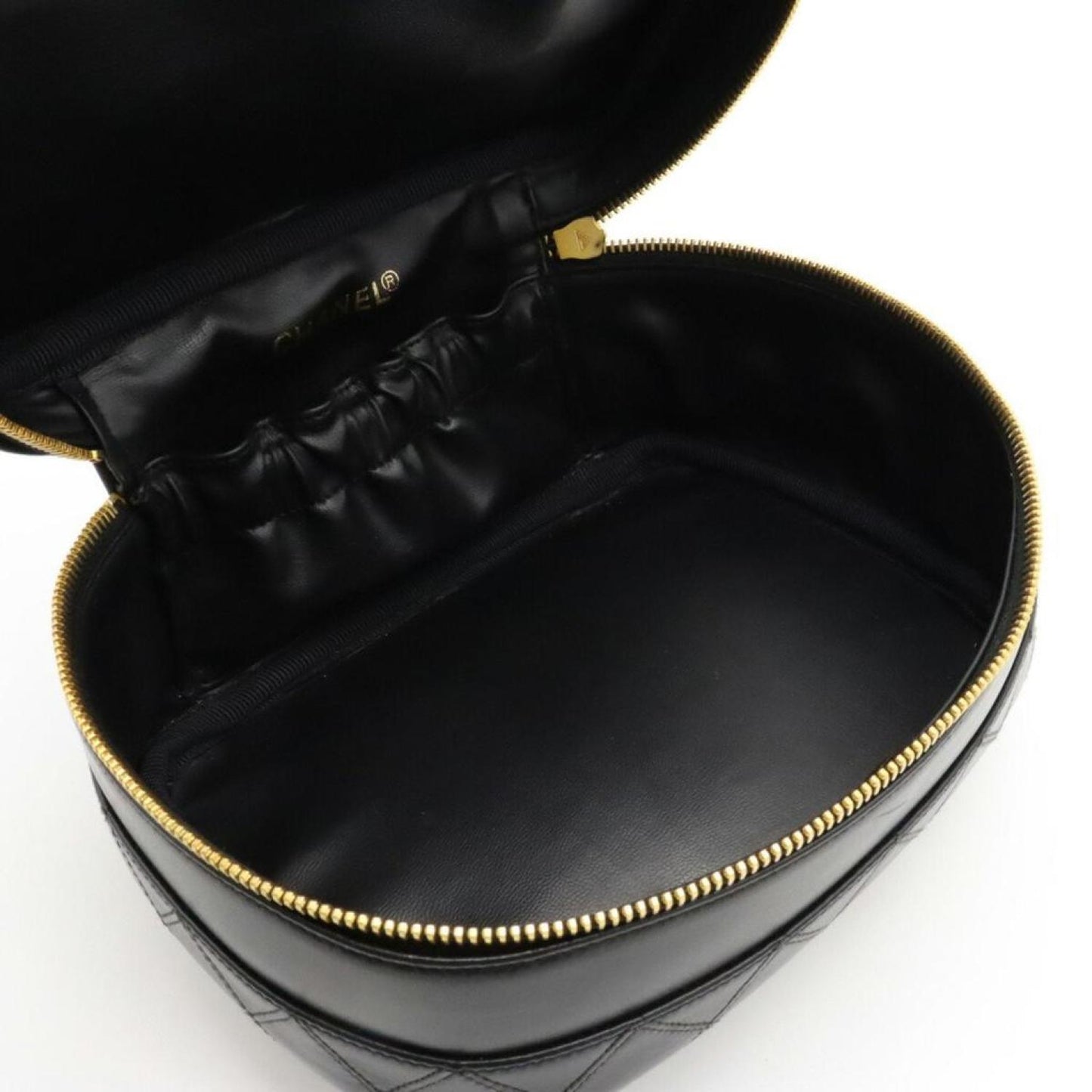 Chanel Vanity Leather Clutch Bag (Pre-Owned)