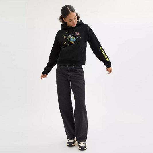 Cosmic Coach Rexy Print Raglan Hoodie