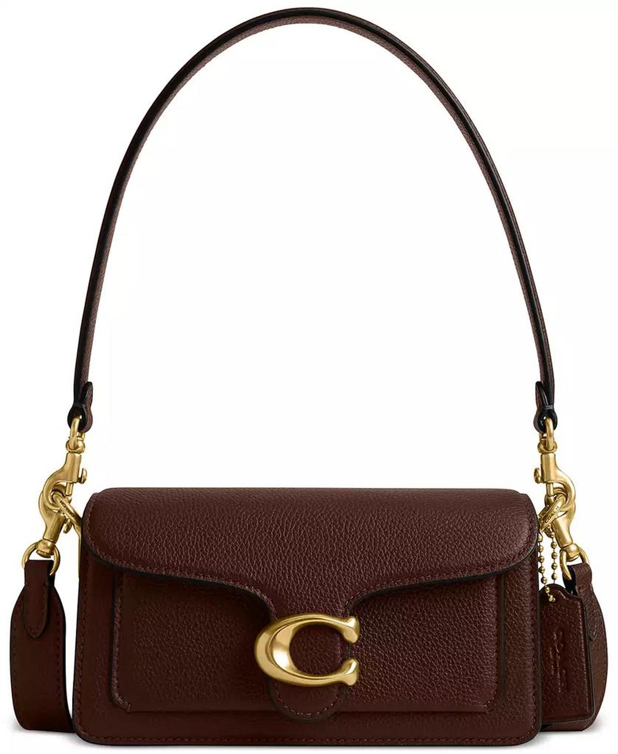 Polished Pebble Leather Mini Tabby Shoulder Bag 20