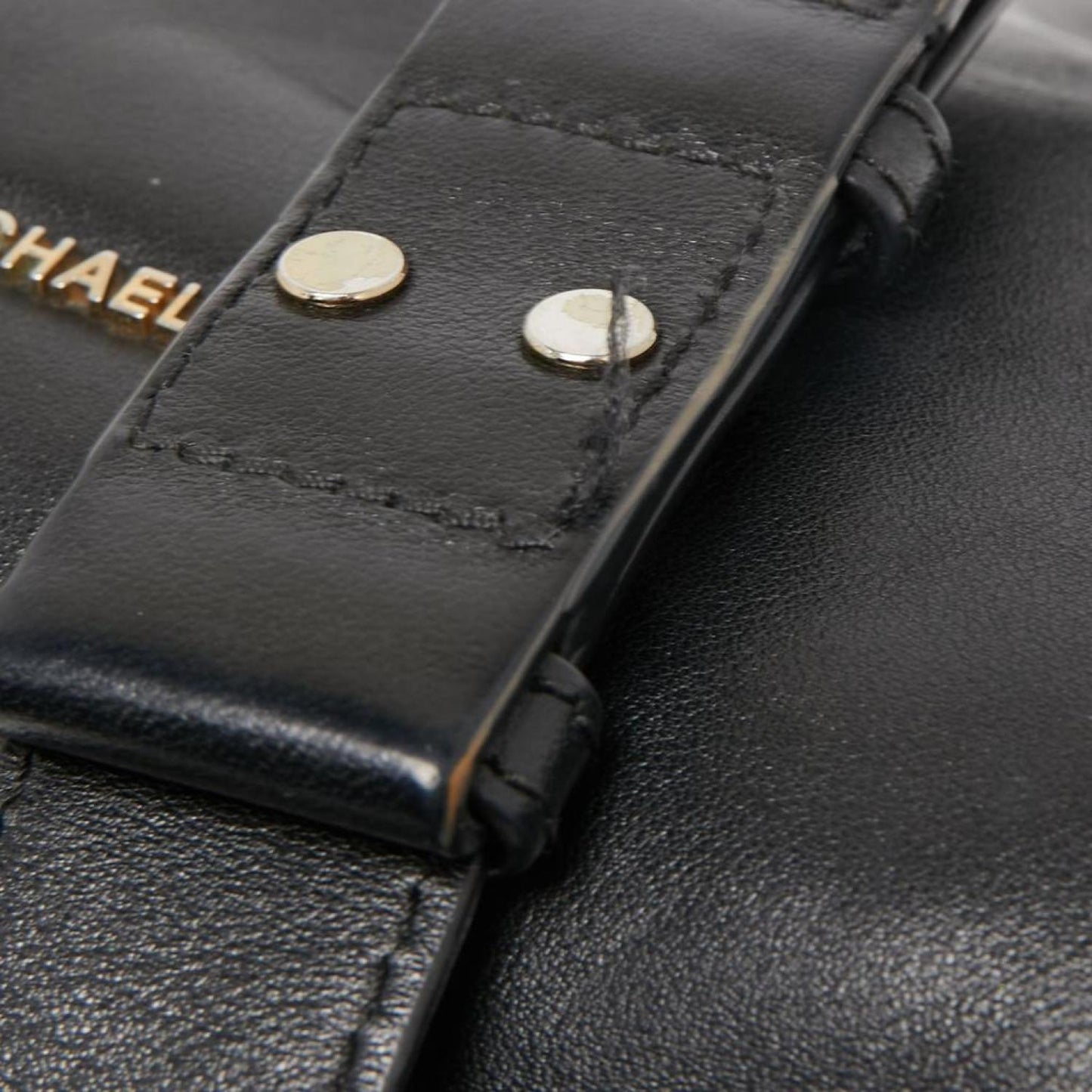 Michael Kors Leather Raven Shoulder Bag